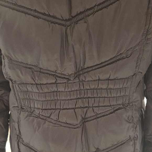 Calvin Klein Shiny Silver Puffer Coat - Picture 7 of 10